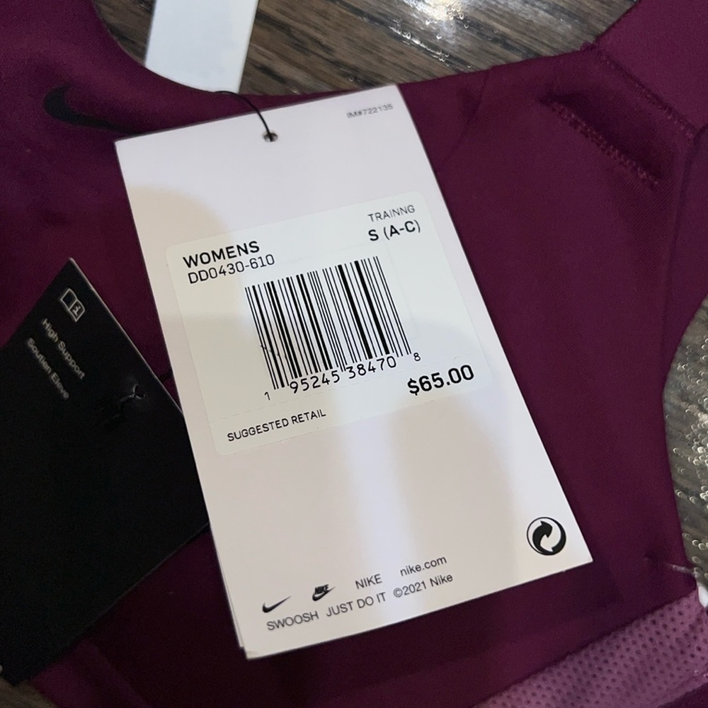 🆕 NWT - Nike Alpha High Support Bra - S (A-C) - Picture 4 of 6